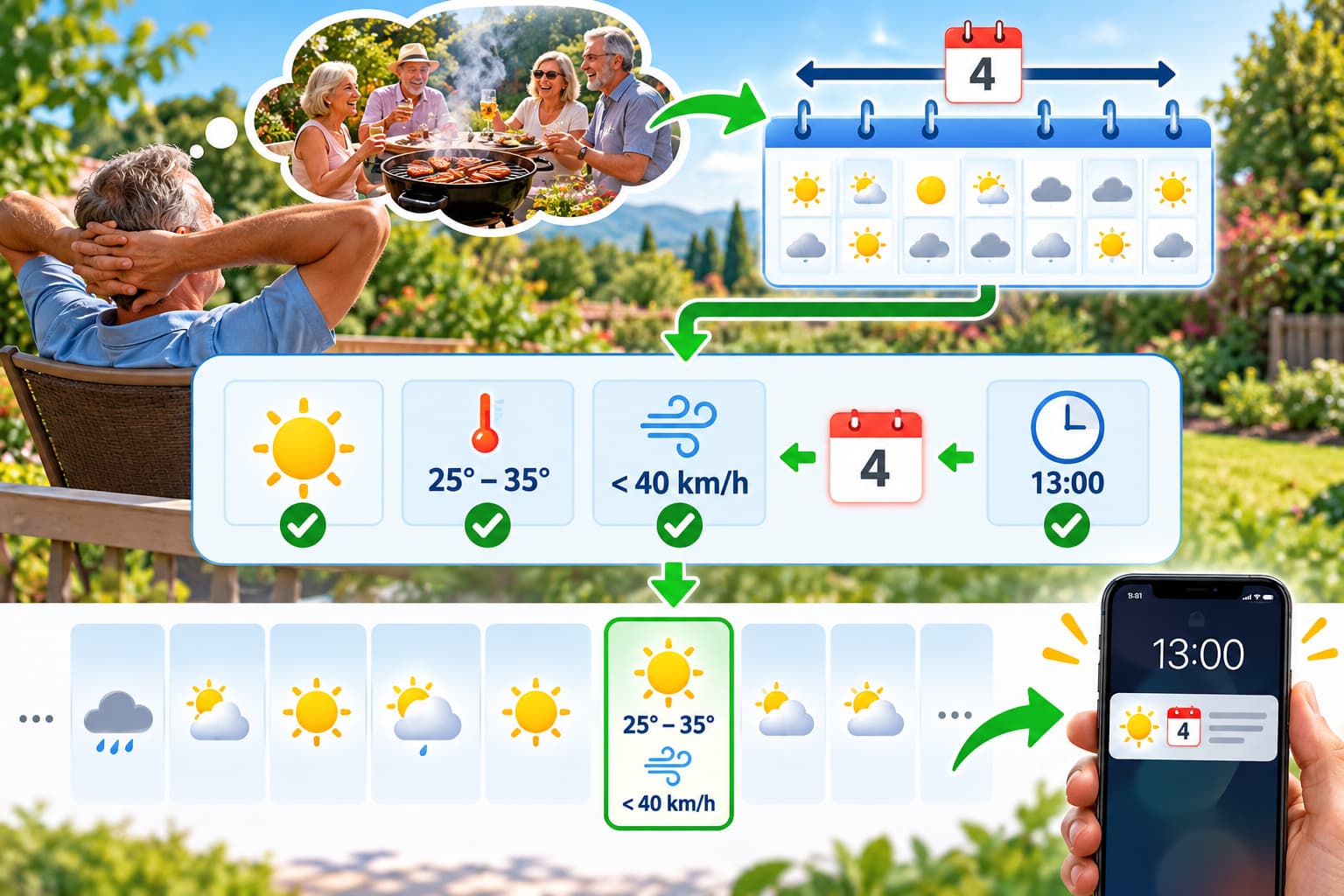 Prinzip einer WeatherPlan-Warnung